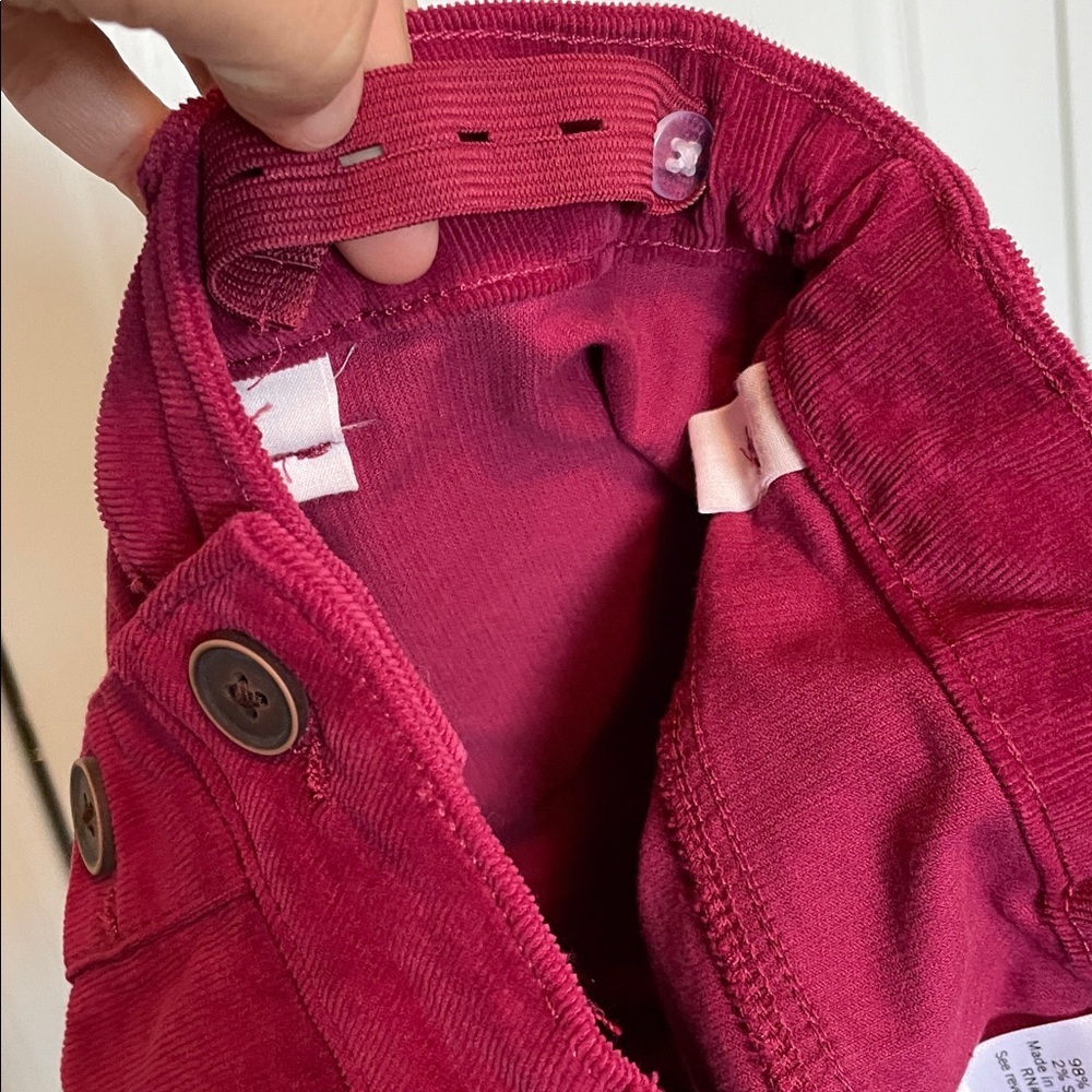 NWT SO “Vintage Wine” corduroy button front skirt Girl’s sz 8 - Picture 7 of 8
